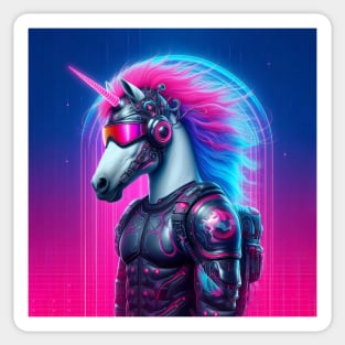 Epic Cyberpunk Unicorn Sticker